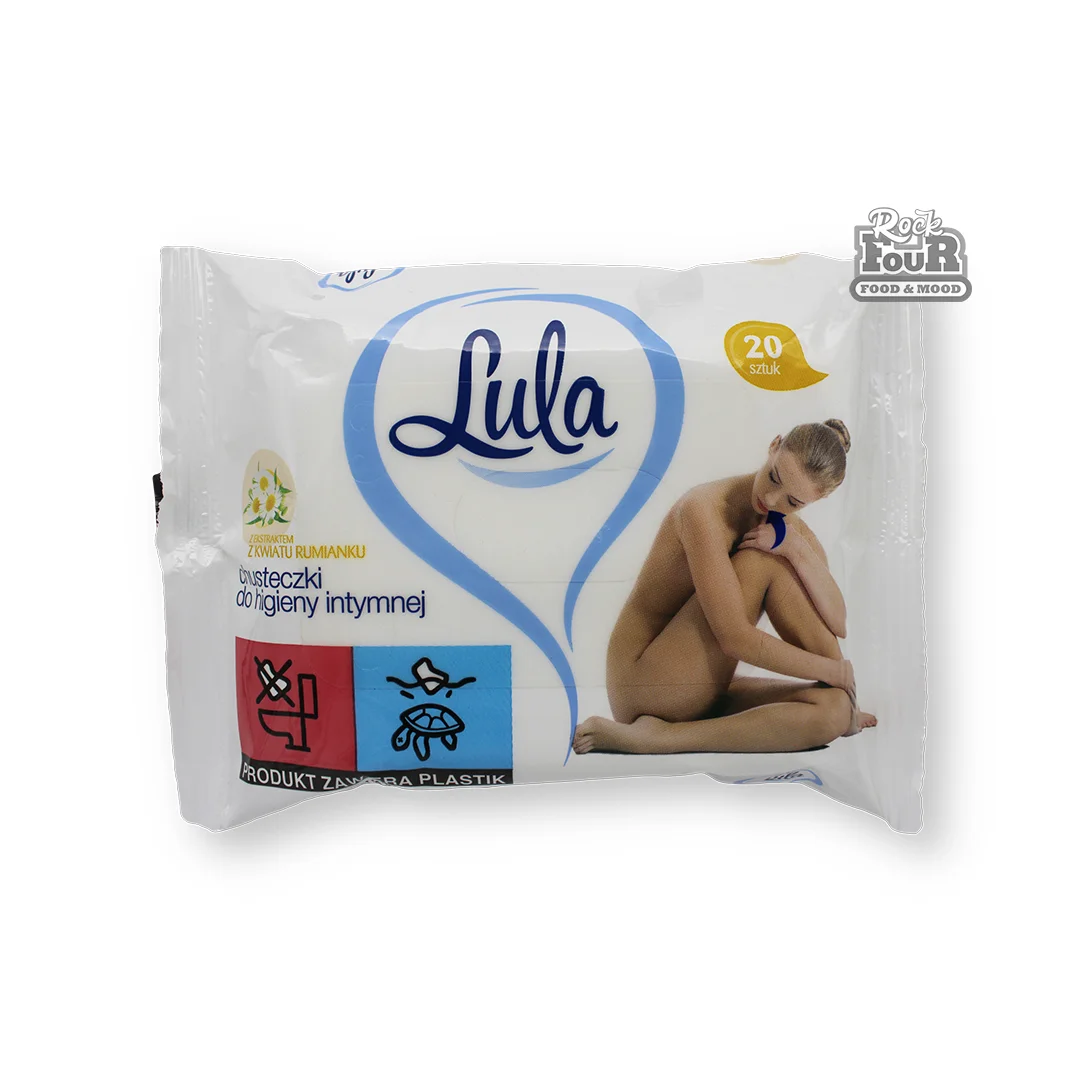 Влажные салфетки для интимной гигиены с экстрактом ромашки «Lula» 20шт